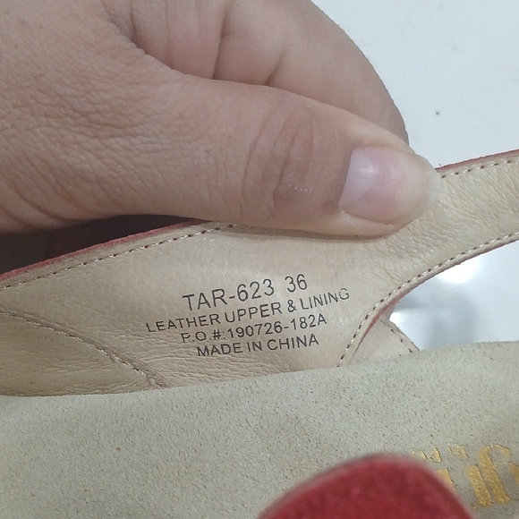 Alegria Red Women's Mules Sz6 Leather Upper And Linning New Without Tag Or Box - Picture 4 of 10